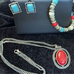 Silver tone 3 piece set